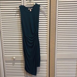 Teal knotted Sleeveless Dress